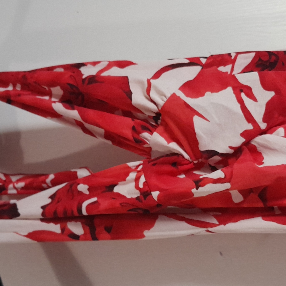 Gorgeous red flower sundress